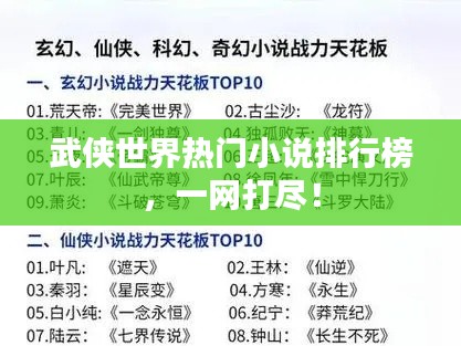 武俠世界熱門小說(shuō)排行榜,一網(wǎng)打盡!