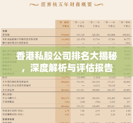 香港私股公司排名大揭秘,深度解析與評估報告
