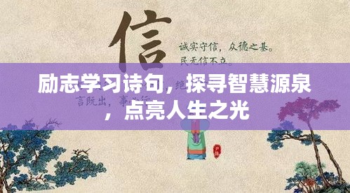 勵志學(xué)習(xí)詩句,探尋智慧源泉,點亮人生之光