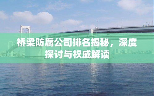 橋梁防腐公司排名揭秘，深度探討與權威解讀