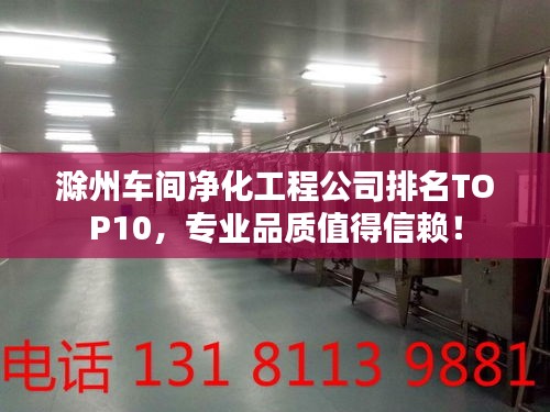 滁州車間凈化工程公司排名TOP10,專業品質值得信賴!