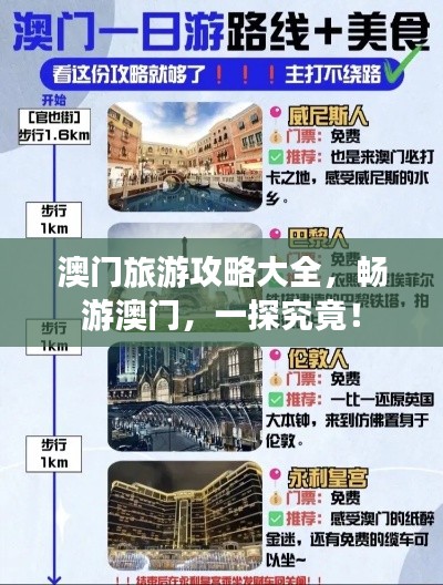 澳門旅游攻略大全,暢游澳門,一探究竟!