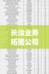 長治業(yè)務(wù)拓展公司排名揭曉,權(quán)威榜單出爐!