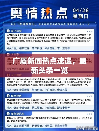 廣廈新聞熱點速遞，最新頭條一覽