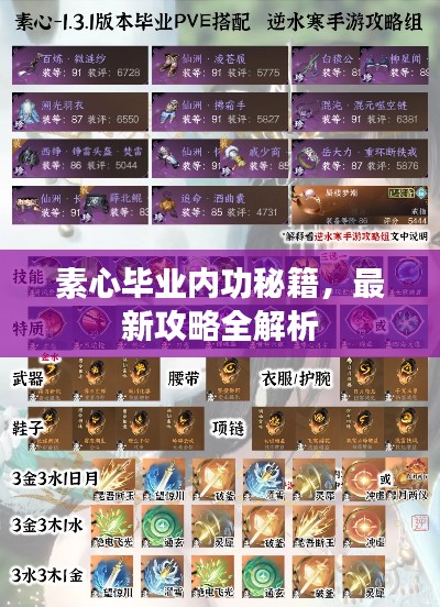 素心畢業內功秘籍,最新攻略全解析