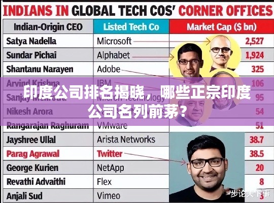 印度公司排名揭曉,哪些正宗印度公司名列前茅?