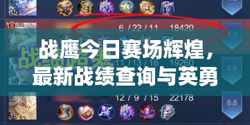 戰鷹今日賽場輝煌,最新戰績查詢與英勇表現大解析
