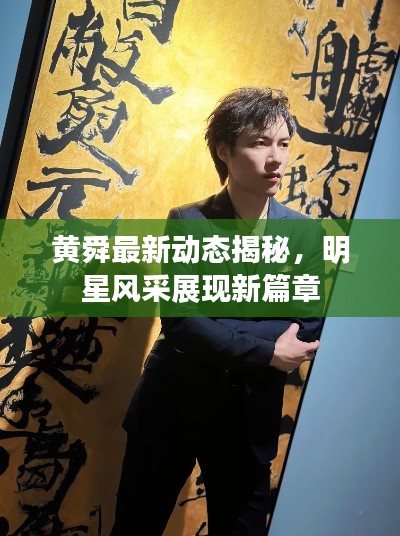 黃舜最新動態揭秘,明星風采展現新篇章