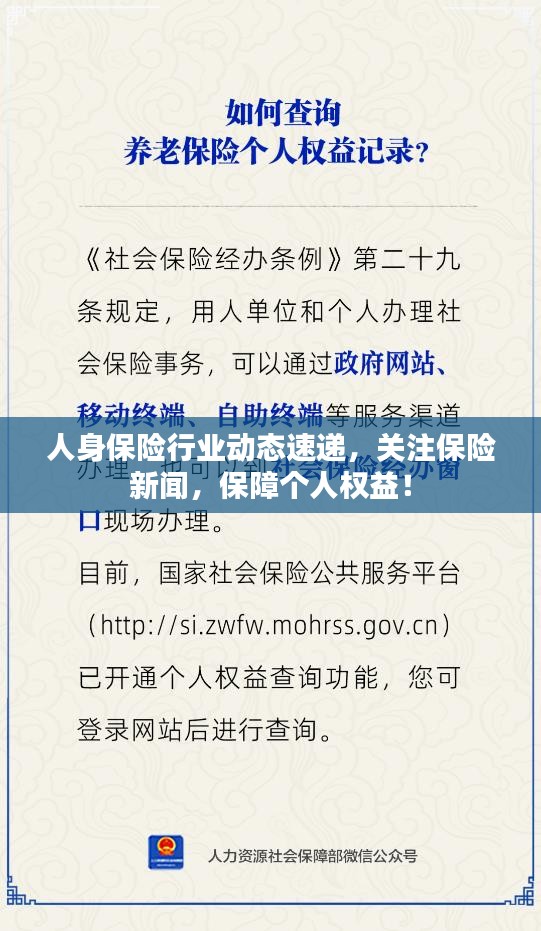 人身保險行業動態速遞,關注保險新聞,保障個人權益!