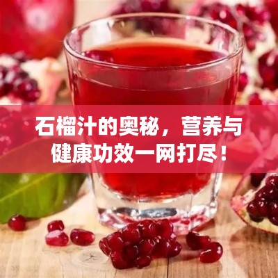 石榴汁的奧秘，營養(yǎng)與健康功效一網(wǎng)打盡！