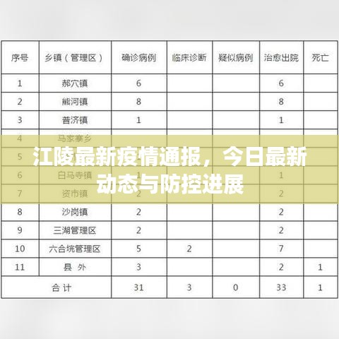 江陵最新疫情通報,今日最新動態(tài)與防控進(jìn)展