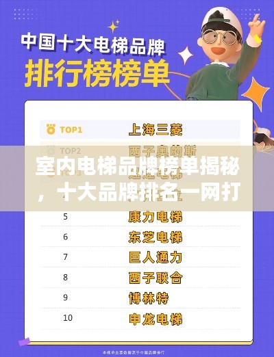 室內電梯品牌榜單揭秘,十大品牌排名一網打盡!