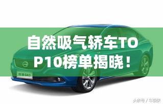 自然吸氣轎車TOP10榜單揭曉！