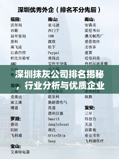 深圳抹灰公司排名揭秘,行業(yè)分析與優(yōu)質(zhì)企業(yè)推薦