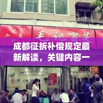 成都征拆補償規定最新解讀,關鍵內容一網打盡!