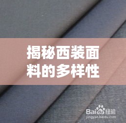 揭秘西裝面料的多樣性與選擇技巧，讓你輕松挑選優(yōu)質(zhì)面料！