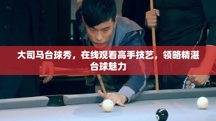 大司馬臺球秀,在線觀看高手技藝,領略精湛臺球魅力