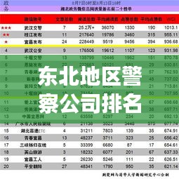 東北地區警察公司排名揭秘，影響力與實力并存的警務巨頭榜單