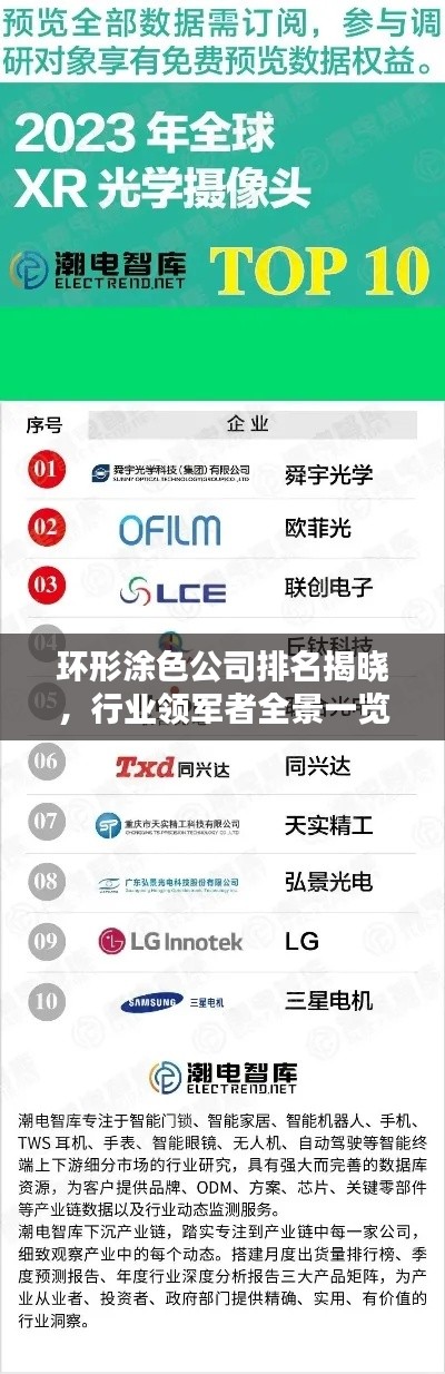 環形涂色公司排名揭曉,行業領軍者全景一覽