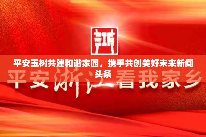 平安玉樹共建和諧家園,攜手共創美好未來新聞頭條