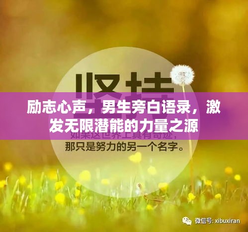 勵志心聲,男生旁白語錄,激發(fā)無限潛能的力量之源
